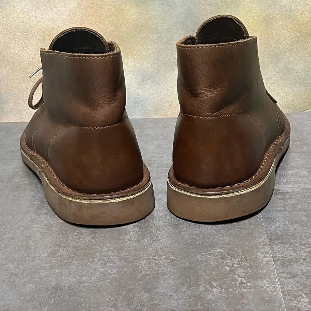 Clarks Classic Leather Brown Chukka Boots Men's Size 10M